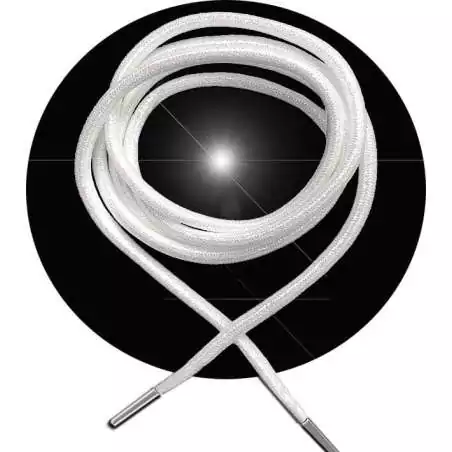 Lacets ronds blancs paillettes pour vos chaussures Lacets ronds blancs paillettes pour vos chaussures