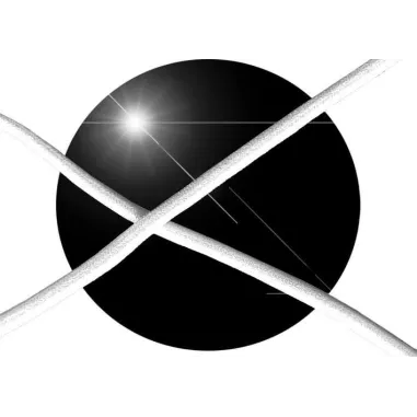 Lacets ronds blancs&nbsp;paillettes pour vos chaussures