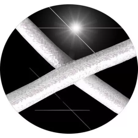 Lacets ronds blancs&nbsp;paillettes pour vos chaussures