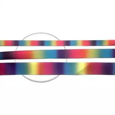 Lacets satin arc-en-ciel pour vos chaussures