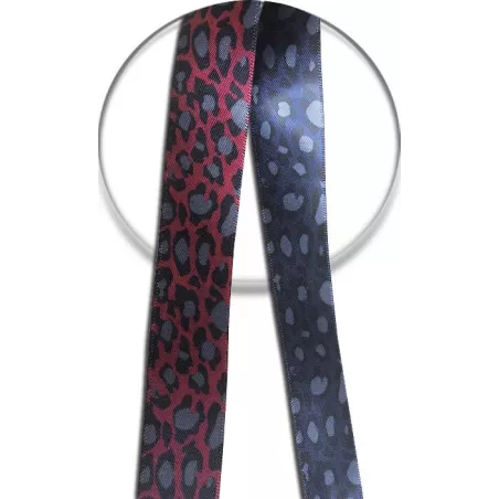 Lacets satin large&nbsp;panthère : 2 coloris pour vos chaussures