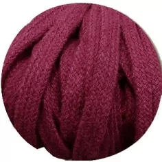 Lacets coton épais bordeaux pour vos chaussures 2