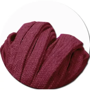 Lacets de chaussures épais bordeaux, sur mesure en France