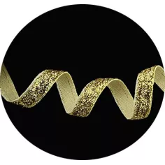 Lacets en velours pailleté doré. pour vos chaussures 2