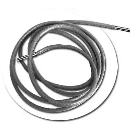 Lacets fins cirés en gris foncé pour vos chaussures Lacets fins cirés en gris foncé pour vos chaussures