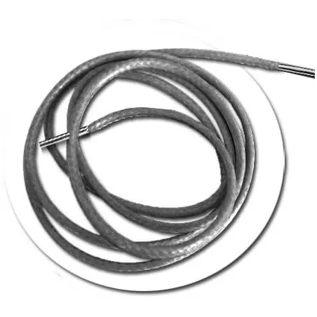 Lacets fins cirés en gris foncé pour vos chaussures