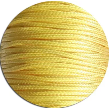 Lacets fins cirés en jaune pour vos chaussures