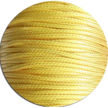 Lacets fins cirés en jaune pour vos chaussures