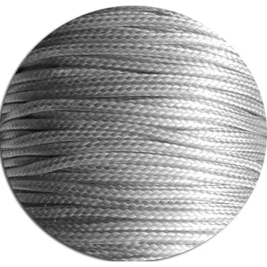 Lacets fins cirés en gris perle pour vos chaussures