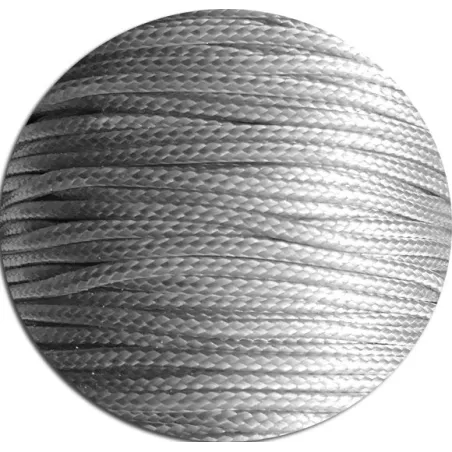 Lacets fins cirés en gris perle pour vos chaussures