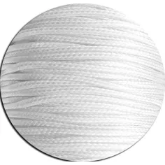 Lacets fins cirés en blanc pour vos chaussures 2