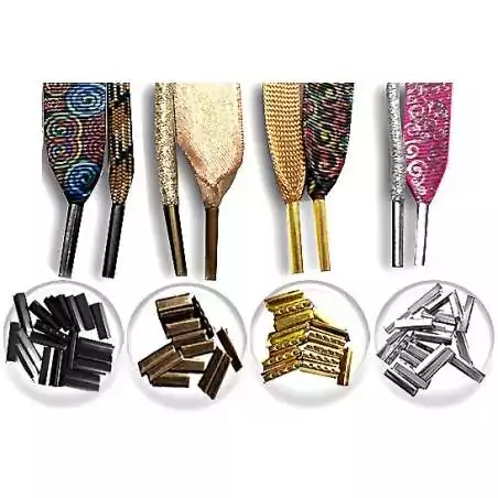 Lacets fins cirés en blanc pour vos chaussures Lacets fins cirés en blanc pour vos chaussures