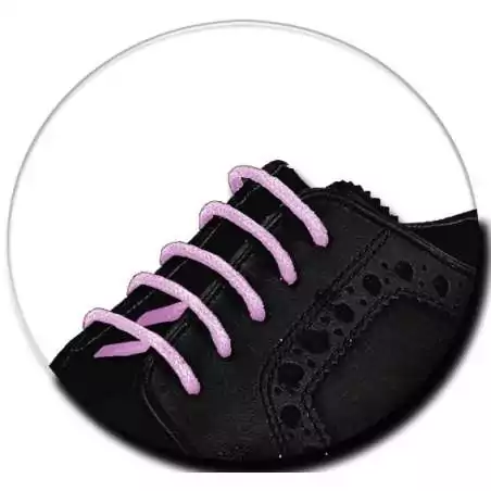 Lacets fins cirés en rose pâle pour vos chaussures Lacets fins cirés en rose pâle pour vos chaussures