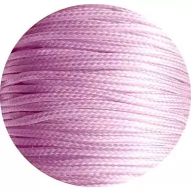 Lacets fins cirés en rose pâle pour vos chaussures