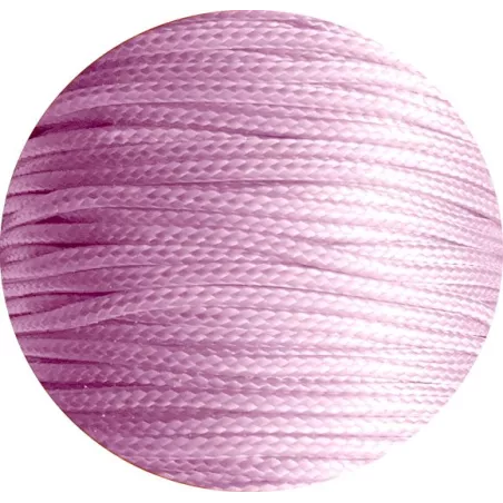 Lacets fins cirés en rose pâle pour vos chaussures