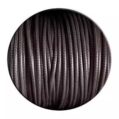  Lacets fins cirés en marron café pour vos chaussures