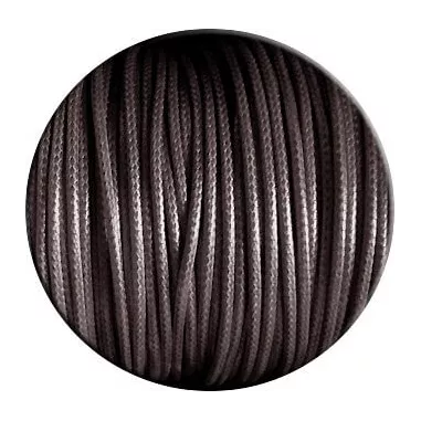 ​​1 paire x lacets fins cirés marrons café