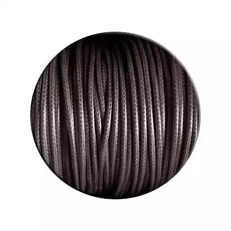  Lacets fins cirés en marron café pour vos chaussures