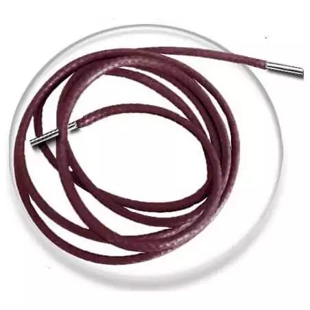 Lacets fins cirés en bordeaux pour vos chaussures Lacets fins cirés en bordeaux pour vos chaussures