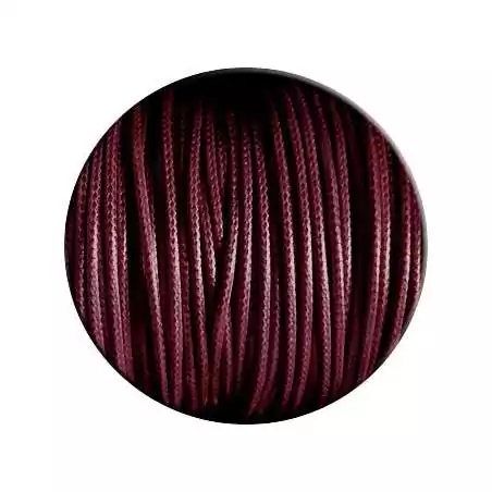 Lacets fins cirés en bordeaux pour vos chaussures Lacets fins cirés en bordeaux pour vos chaussures