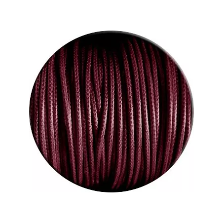 1 paire x lacets fins cirés bordeaux