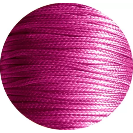 Lacets fins cirés en rose fushia pour vos chaussures