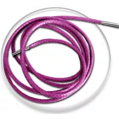 Lacets fins cirés en rose framboise pour vos chaussures