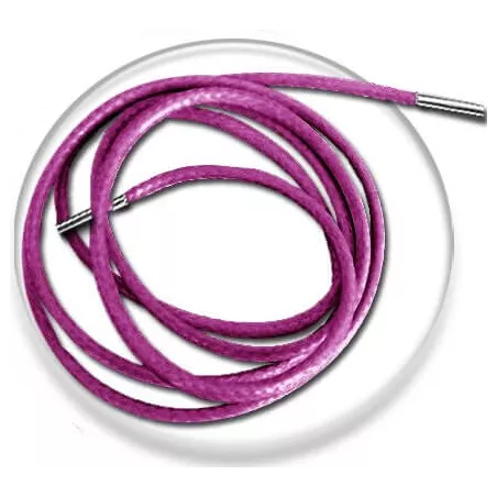 Lacets fins cirés en rose framboise pour vos chaussures