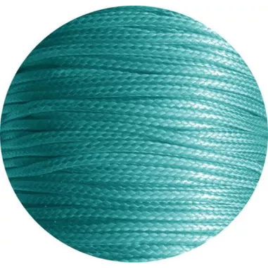 Lacets fins cirés en bleu-vert canard pour vos chaussures