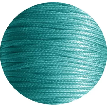 Lacets fins cirés en bleu-vert canard pour vos chaussures