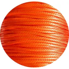 Lacets fins cirés en orange fluo pour vos chaussures 2