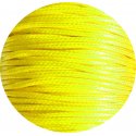 Lacets fins cirés jaune fluo