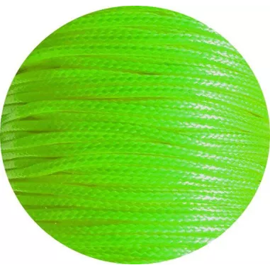 Lacets fins cirés en verts fluo pour vos chaussures