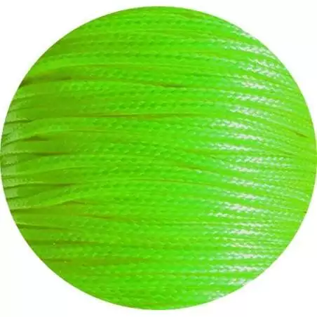 Lacets fins cirés en verts fluo pour vos chaussures