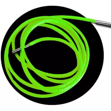 Lacets fins cirés en verts fluo pour vos chaussures