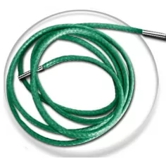 Lacets fins cirés en vert émeraude pour vos chaussures