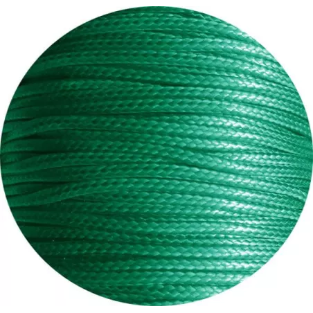 Lacets fins cirés en vert émeraude pour vos chaussures