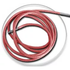 Lacets fins cirés&nbsp;orangés saumon pour vos chaussures