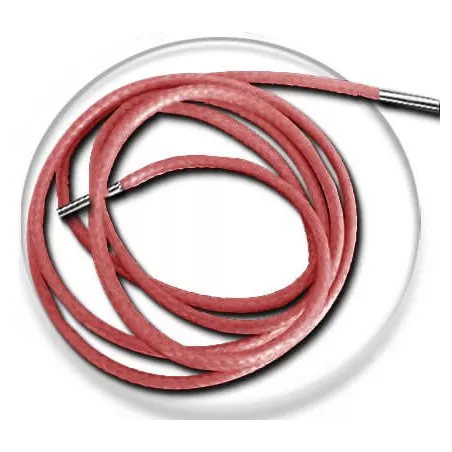 Lacets fins cirés&nbsp;orangés saumon pour vos chaussures