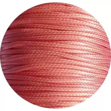 Lacets fins cirés orangés saumon pour vos chaussures