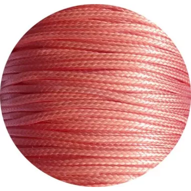 Lacets fins cirés&nbsp;orangés saumon pour vos chaussures