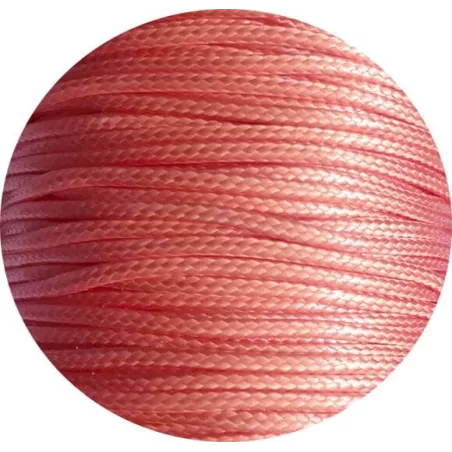 Lacets fins cirés&nbsp;orangés saumon pour vos chaussures