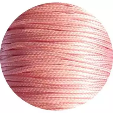 Lacets fins cirés roses-orangés pêche pour vos chaussures