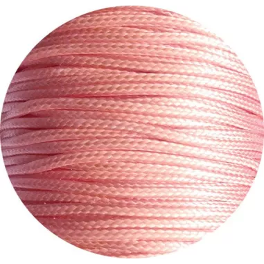 1 paire x lacets fins cirés roses pêche