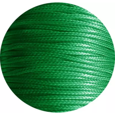 Lacets fins cirés en vert gazon pour vos chaussures