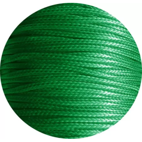 Lacets fins cirés en vert gazon pour vos chaussures