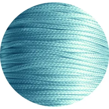 Lacets fins cirés en bleu pâle pour vos chaussures