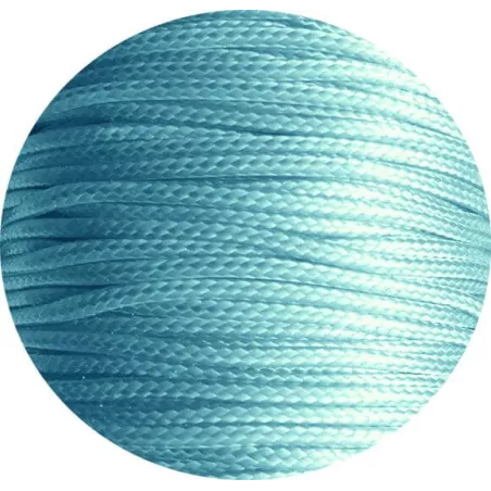 Lacets fins cirés en bleu pâle pour vos chaussures