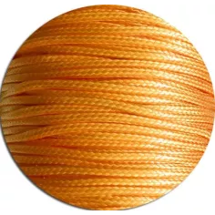 Lacets fins cirés en orange abricot pour vos chaussures 2