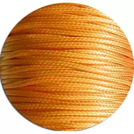 Lacets fins cirés en orange abricot pour vos chaussures Lacets fins cirés en orange abricot pour vos chaussures